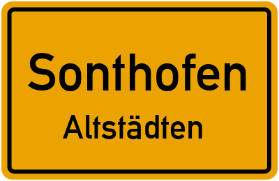 Straßenverzeichnis Sonthofen Altstädten