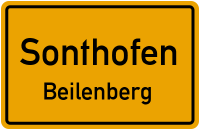 Straßenverzeichnis Sonthofen Beilenberg