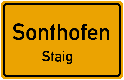 Straßenverzeichnis Sonthofen Staig