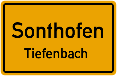 Straßenverzeichnis Sonthofen Tiefenbach