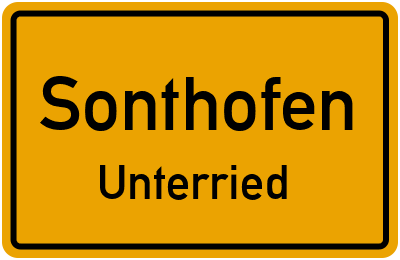 Straßenverzeichnis Sonthofen Unterried