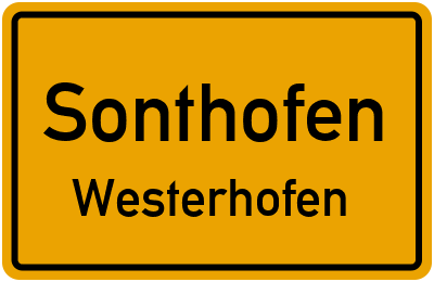 Straßenverzeichnis Sonthofen Westerhofen