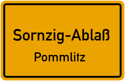 Straßenverzeichnis Sornzig-Ablaß Pommlitz