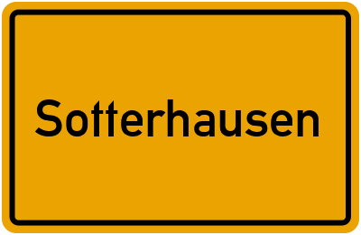 Ortsschild von Gemeinde Sotterhausen in Sachsen-Anhalt