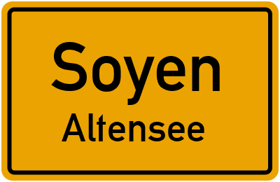Ortsschild Soyen Altensee