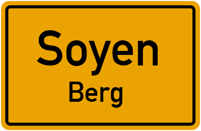 Ortsschild Soyen Berg