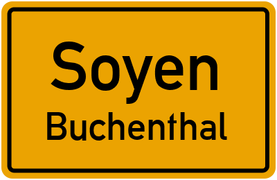Ortsschild Soyen Buchenthal
