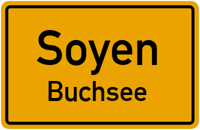 Ortsschild Soyen Buchsee