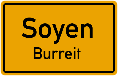 Ortsschild Soyen Burreit