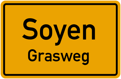 Ortsschild Soyen Grasweg