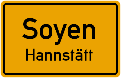 Straßenverzeichnis Soyen Hannstätt