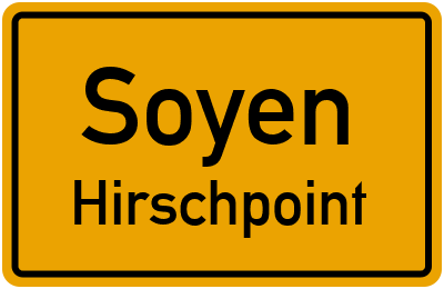 Ortsschild Soyen Hirschpoint