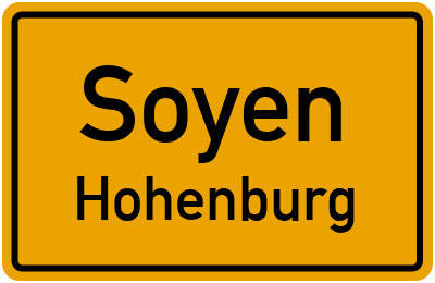 Ortsschild Soyen Hohenburg