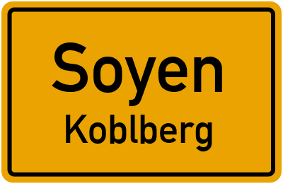 Ortsschild Soyen Koblberg