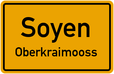 Straßenverzeichnis Soyen Oberkraimooss