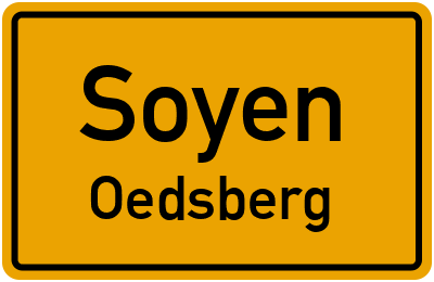 Ortsschild Soyen Oedsberg