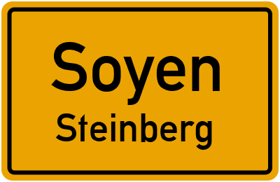 Ortsschild Soyen Steinberg