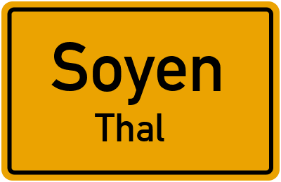 Straßenverzeichnis Soyen Thal