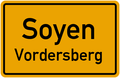 Ortsschild Soyen Vordersberg
