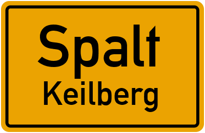 Ortsschild Spalt Keilberg