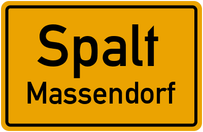 Ortsschild Spalt Massendorf