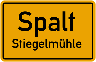 Straßenverzeichnis Spalt Stiegelmühle