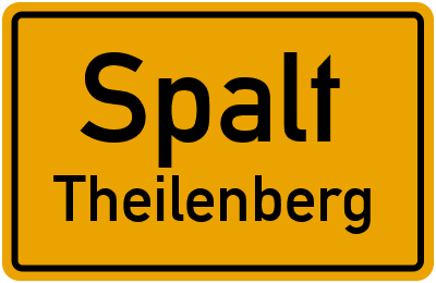 Ortsschild Spalt Theilenberg