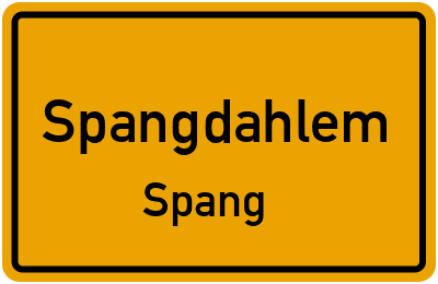 Straßenverzeichnis Spangdahlem Spang