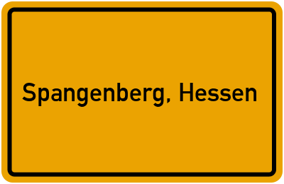 Ortsschild von Liebenbach Spangenberg, Hessen in Hessen