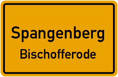 Ortsschild Spangenberg Bischofferode