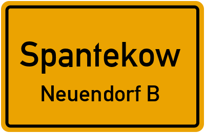 Straßenverzeichnis Spantekow Neuendorf B