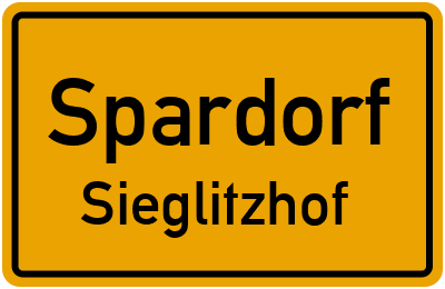 Straßenverzeichnis Spardorf Sieglitzhof