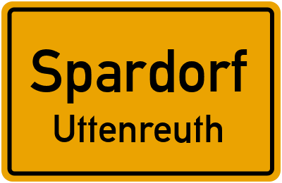 Straßenverzeichnis Spardorf Uttenreuth