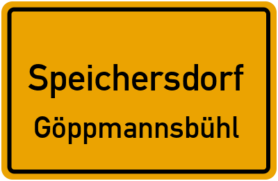 Straßenverzeichnis Speichersdorf Göppmannsbühl