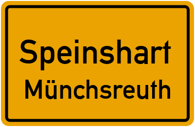 Straßenverzeichnis Speinshart Münchsreuth
