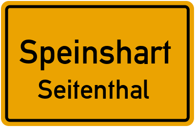Straßenverzeichnis Speinshart Seitenthal