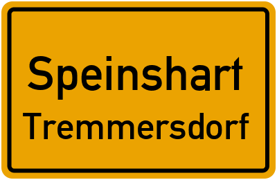 Straßenverzeichnis Speinshart Tremmersdorf