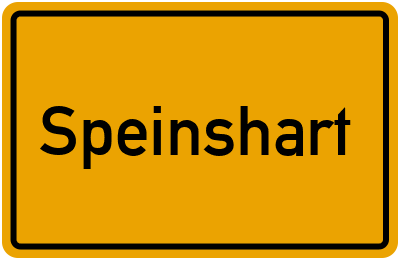 Ortsschild von Gemeinde Speinshart in Bayern