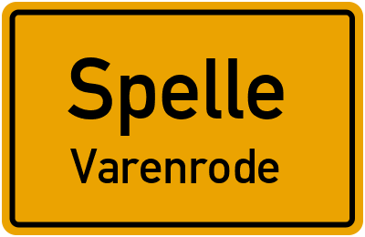 Straßenverzeichnis Spelle Varenrode