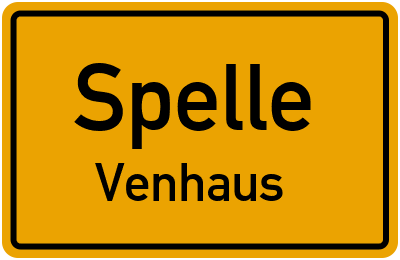 Ortsschild Spelle Venhaus
