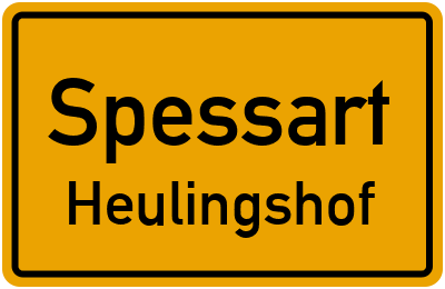 Straßenverzeichnis Spessart Heulingshof