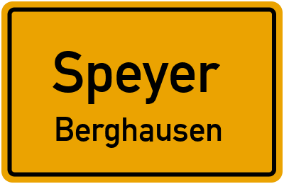 Straßenverzeichnis Speyer Berghausen