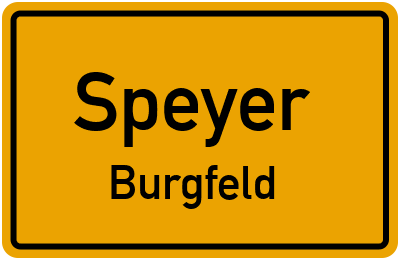Straßenverzeichnis Speyer Burgfeld