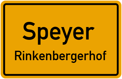 Straßenverzeichnis Speyer Rinkenbergerhof