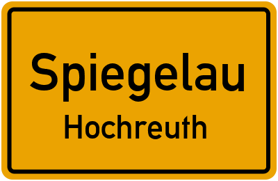 Straßenverzeichnis Spiegelau Hochreuth