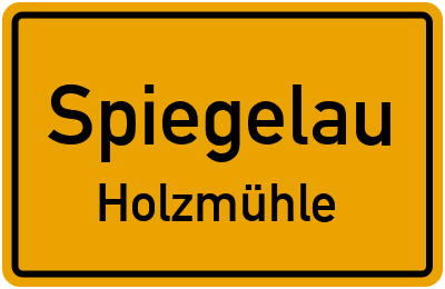 Straßenverzeichnis Spiegelau Holzmühle