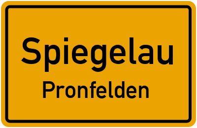 Straßenverzeichnis Spiegelau Pronfelden