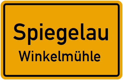 Straßenverzeichnis Spiegelau Winkelmühle