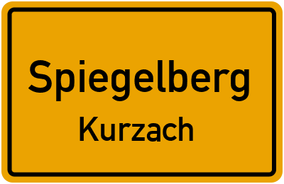 Straßenverzeichnis Spiegelberg Kurzach