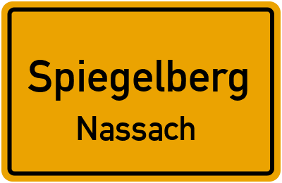 Straßenverzeichnis Spiegelberg Nassach